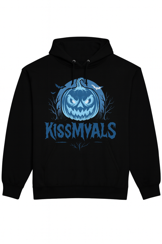 KissMyALS Blue Pumpkin Hoodie - Spooky ALS Awareness Apparel